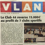 Le Club 44 reverse 15.000€ au profit de 7 clubs sportifs