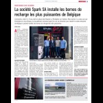 La Société Spark SA installe les bornes de recharges les plus puissantes de Belgique